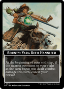 Bounty: Vara Beth Hannifer // Bounty Rules Double-Sided Token [Outlaws of Thunder Junction Commander Tokens] - Destination Retro