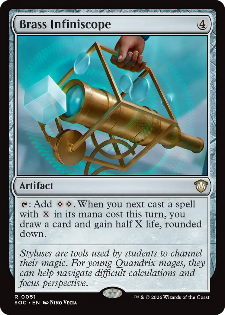 Brass Infiniscope [Secrets of Strixhaven Commander] - Destination Retro