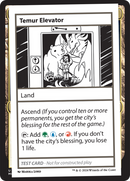 Temur Elevator [Mystery Booster 2 Playtest Cards] - Destination Retro