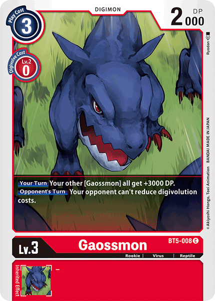 Gaossmon [BT5-008] [Battle of Omni] - Destination Retro