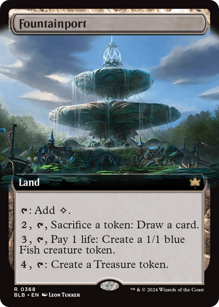 Fountainport (Extended Art) [Bloomburrow] - Destination Retro
