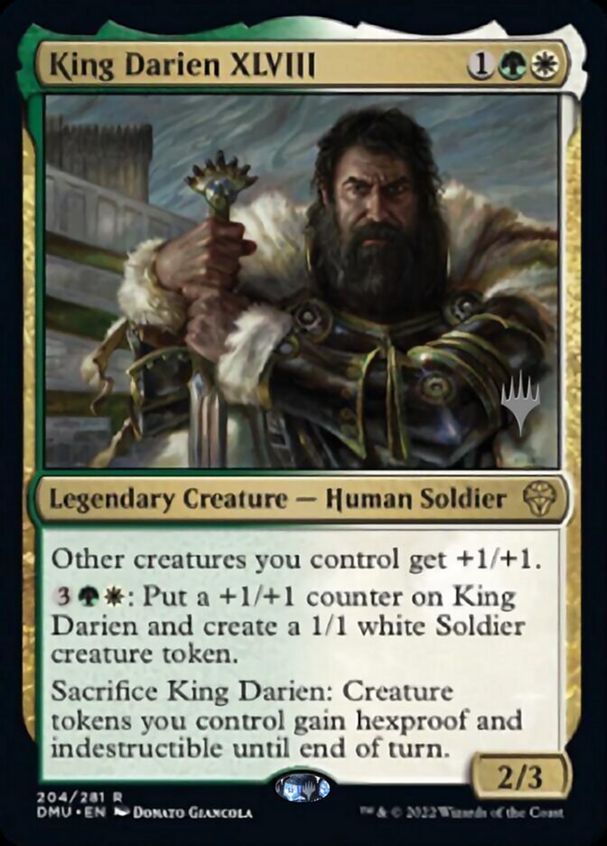 King Darien XLVIII (Promo Pack) [Dominaria United Promos] - Destination Retro