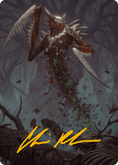 Grist, the Plague Swarm Art Card (Gold-Stamped Signature) [Modern Horizons 3 Art Series] - Destination Retro