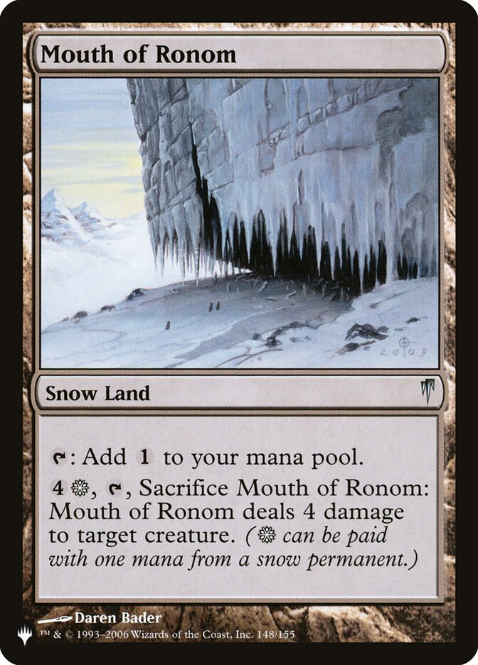 Mouth of Ronom [The List] - Destination Retro