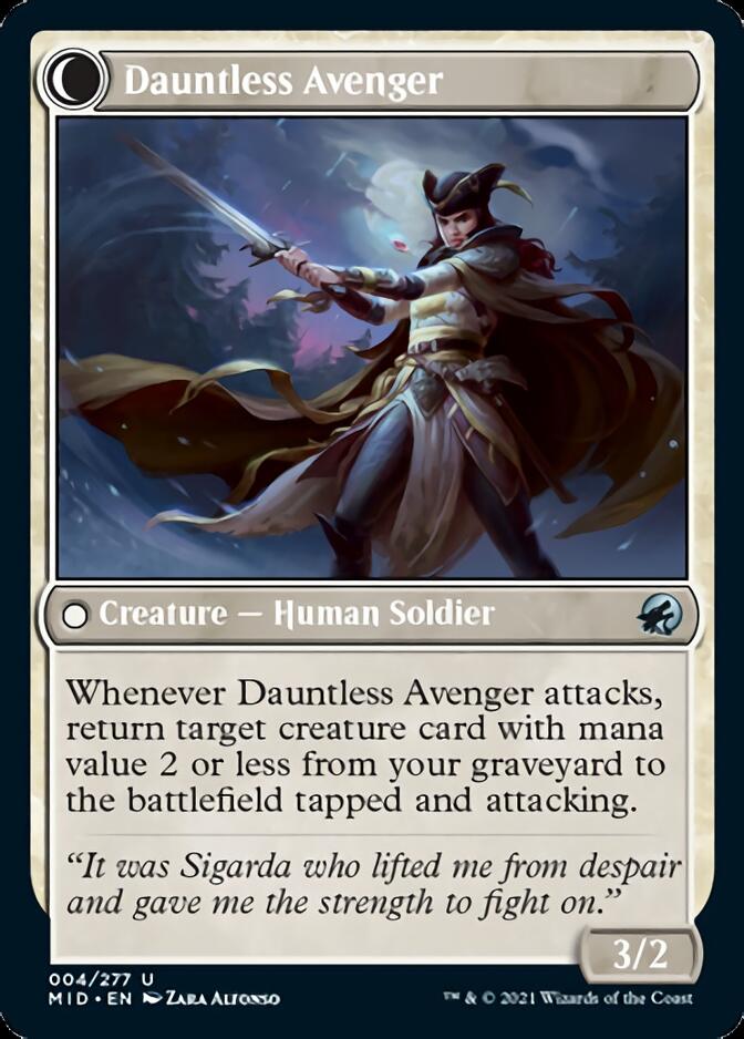 Bereaved Survivor // Dauntless Avenger [Innistrad: Midnight Hunt] - Destination Retro