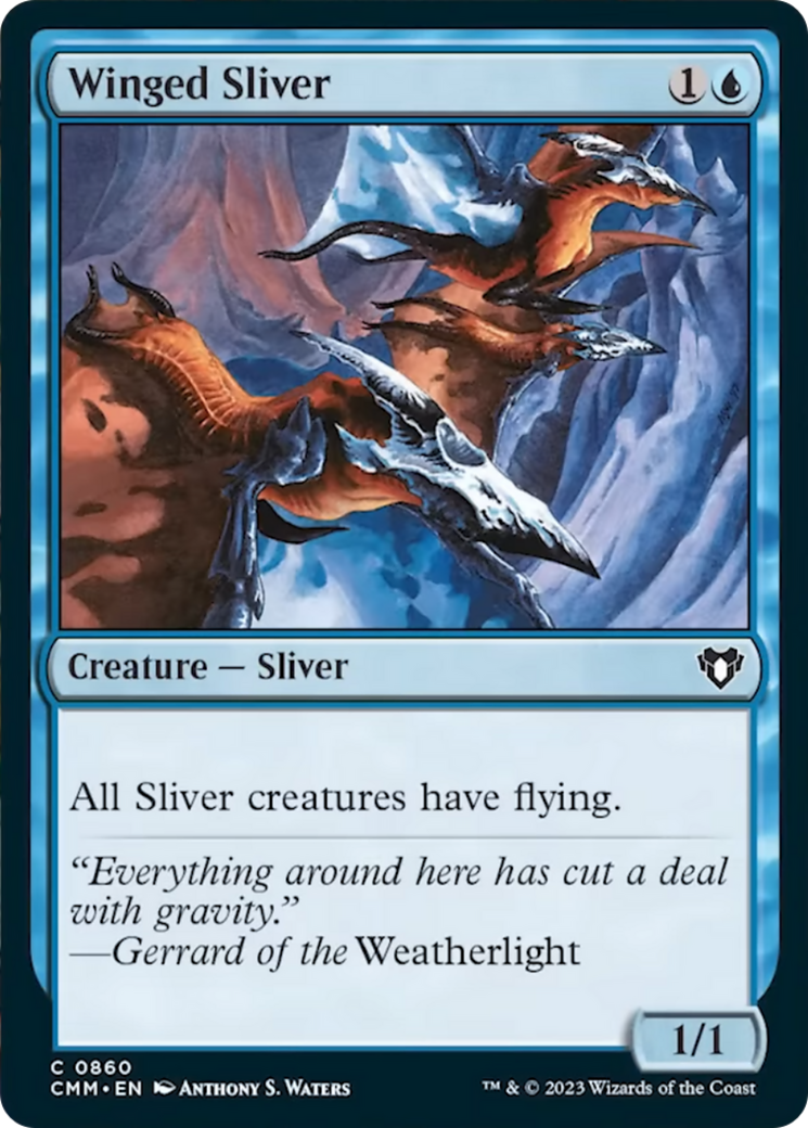 Winged Sliver [Commander Masters] - Destination Retro