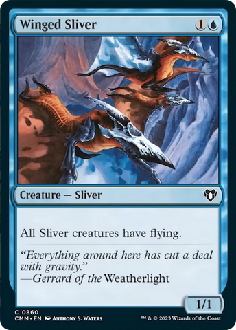 Winged Sliver [Commander Masters] - Destination Retro