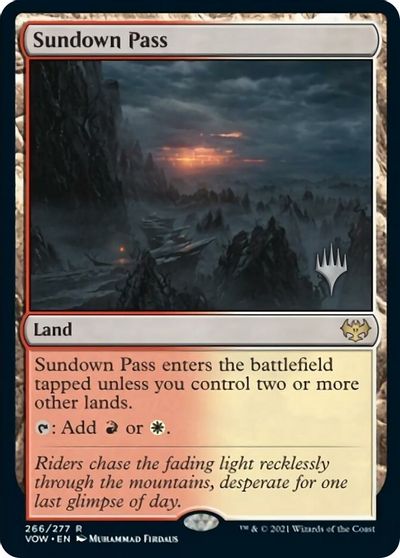 Sundown Pass (Promo Pack) [Innistrad: Crimson Vow Promos] - Destination Retro