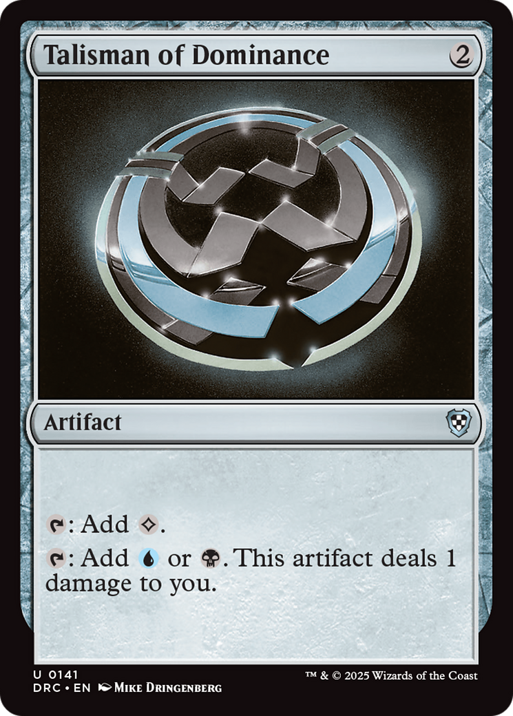 Talisman of Dominance [Aetherdrift Commander] - Destination Retro