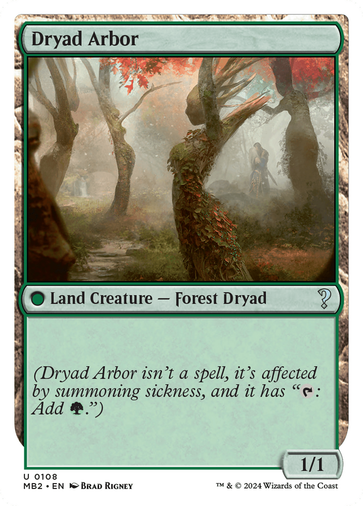 Dryad Arbor (White Border) [Mystery Booster 2] - Destination Retro