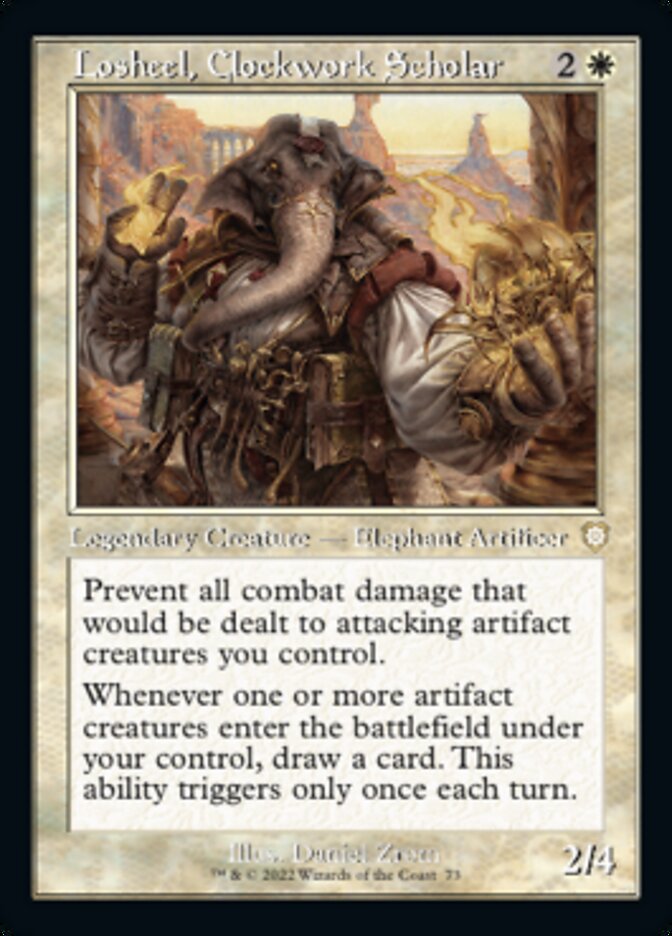 Losheel, Clockwork Scholar (Retro) [The Brothers' War Commander] - Destination Retro