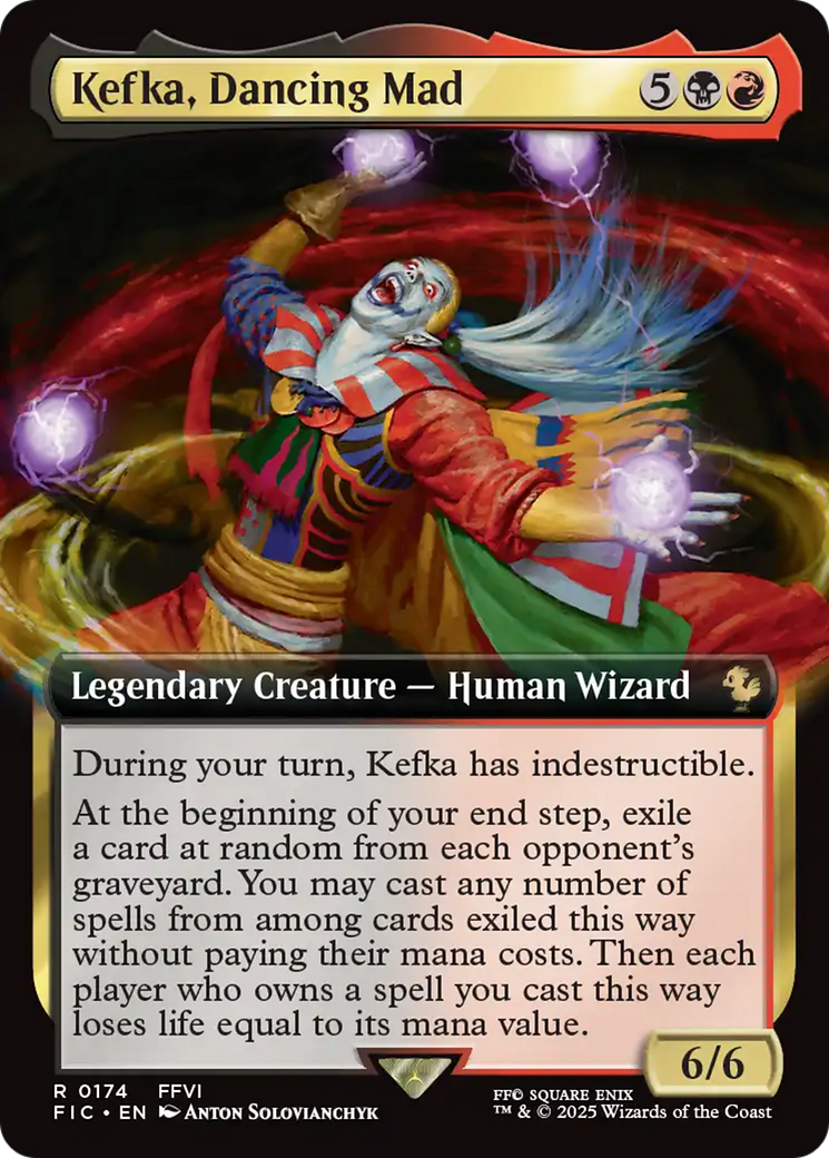 Kefka, Dancing Mad (Extended Art) [FINAL FANTASY Commander] - Destination Retro
