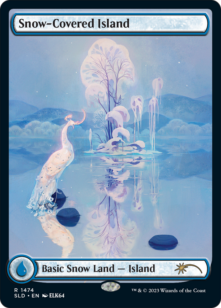 Snow-Covered Island (1474) [Secret Lair Drop Series] - Destination Retro