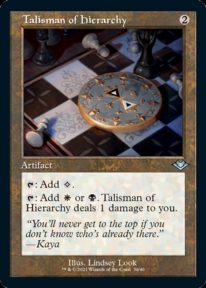 Talisman of Hierarchy (Retro Foil Etched) [Modern Horizons] - Destination Retro