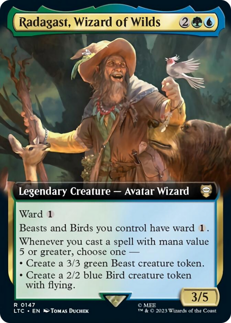 Radagast, Wizard of Wilds (Extended Art) [The Lord of the Rings: Tales of Middle-Earth Commander] - Destination Retro