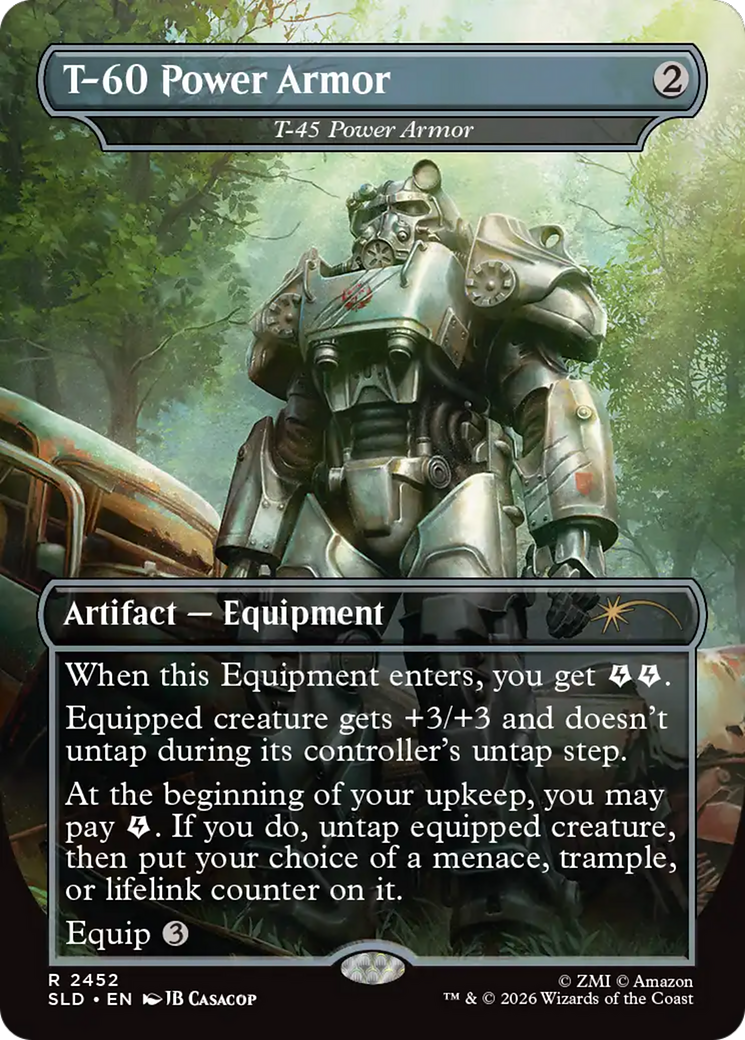 T-60 Power Armor - T-45 Power Armor [Secret Lair Drop Series] - Destination Retro