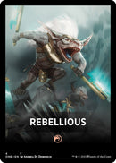 Rebellious Theme Card [Phyrexia: All Will Be One Tokens] - Destination Retro