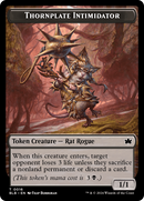 Otter // Thornplate Intimidator Double-Sided Token [Bloomburrow Tokens] - Destination Retro
