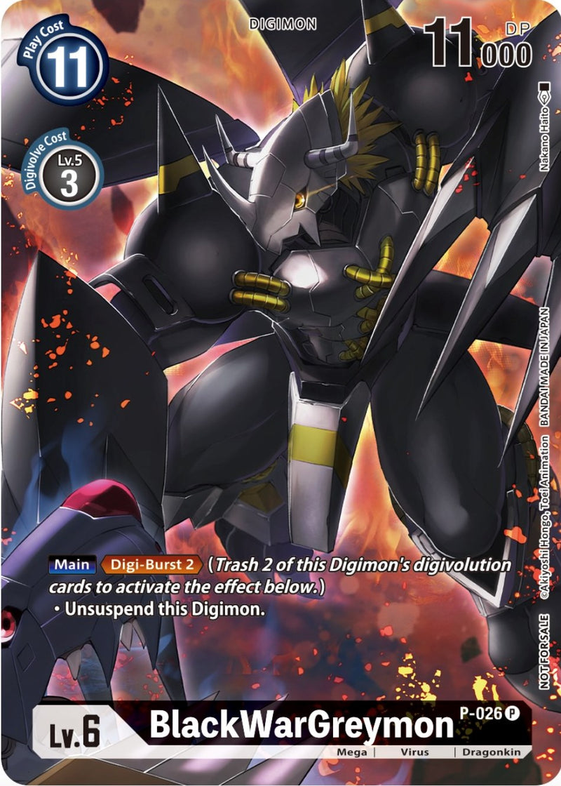 BlackWarGreymon [P-026] (Winner Pack Across Time) [Promotional Cards] - Destination Retro