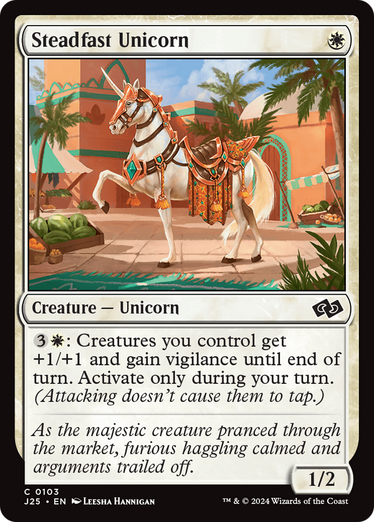 Steadfast Unicorn [Foundations Jumpstart] - Destination Retro