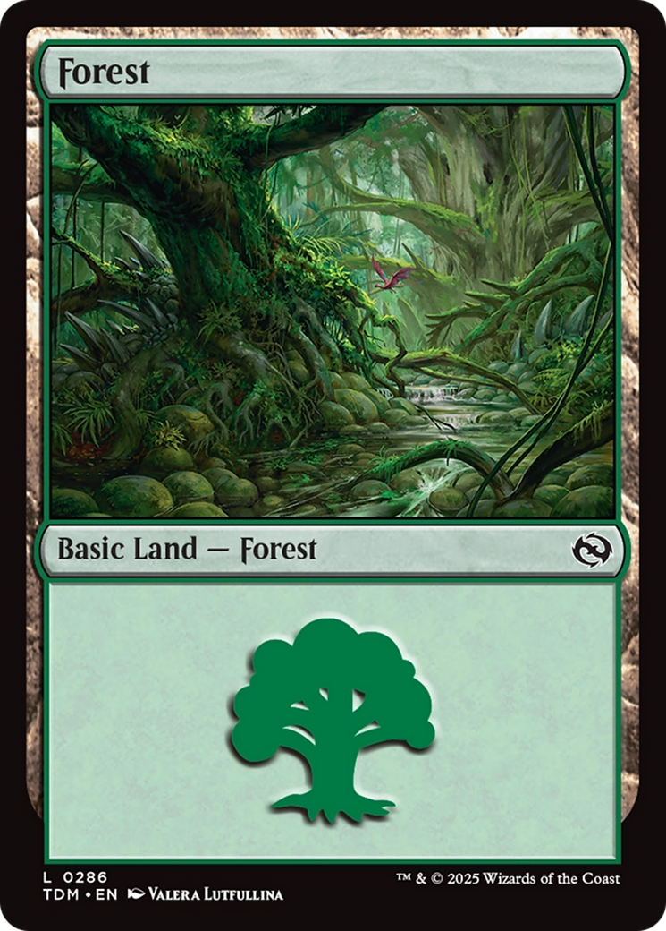 Forest (0286) [Tarkir: Dragonstorm] - Destination Retro