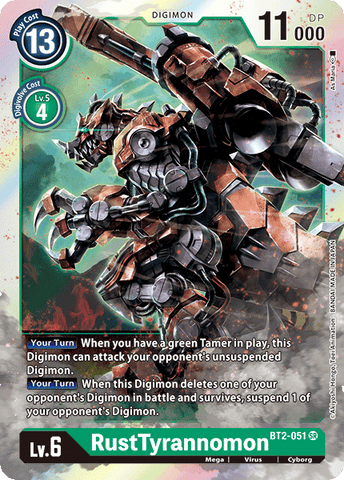 RustTyrannomon [BT2-051] [Release Special Booster Ver.1.0] - Destination Retro
