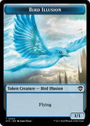 Dragon Elemental // Bird Illusion Double-Sided Token [Outlaws of Thunder Junction Commander Tokens] - Destination Retro