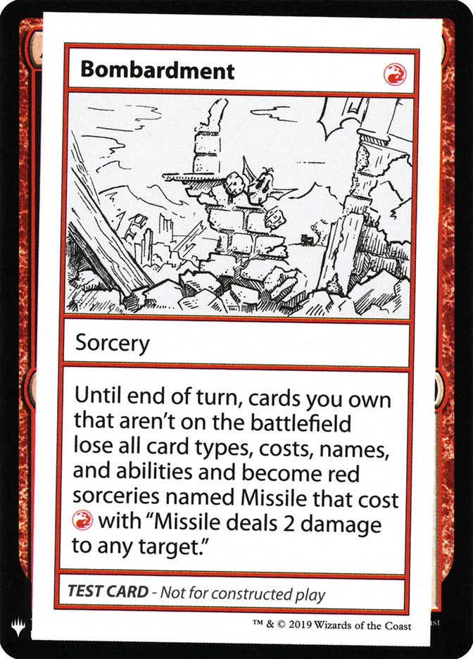 Bombardment [Mystery Booster Playtest Cards] - Destination Retro