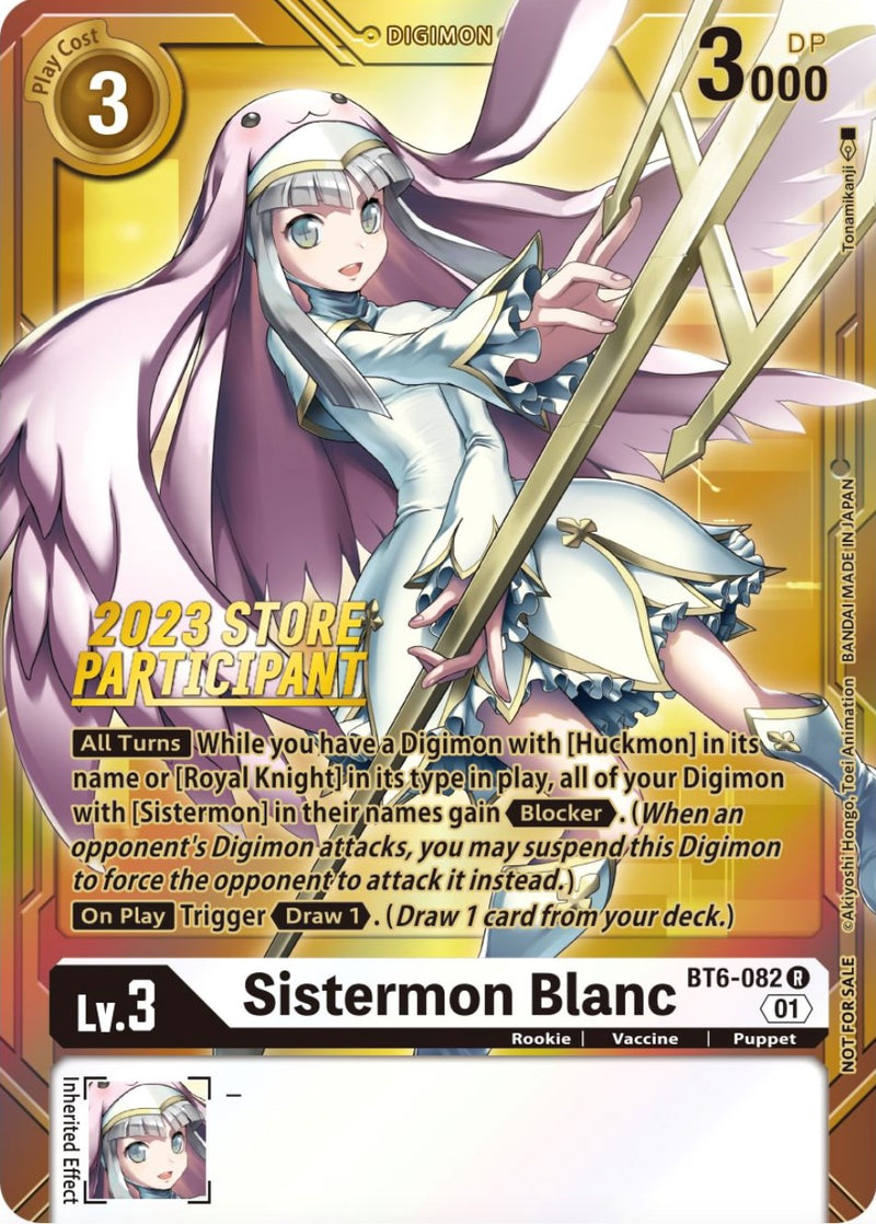 Sistermon Blanc [BT6-082] (2023 Store Participant) [Double Diamond Promos] - Destination Retro