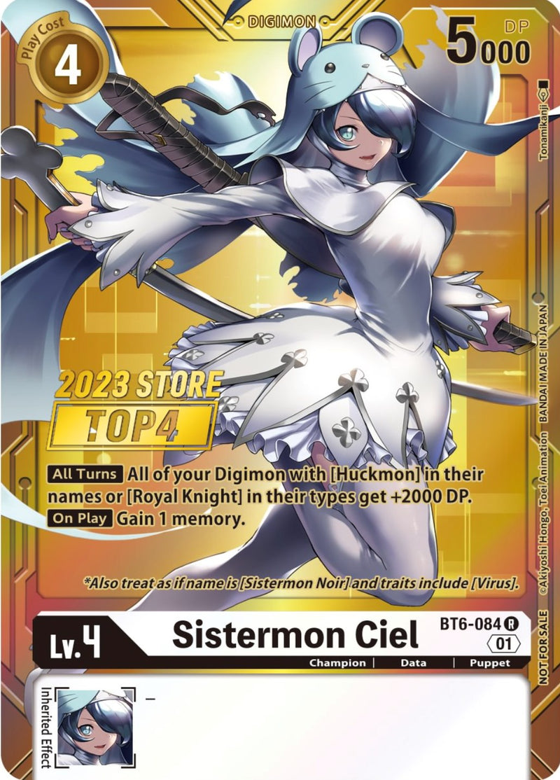 Sistermon Ciel [BT6-084] (2023 Store Top 4) [Double Diamond Promos] - Destination Retro