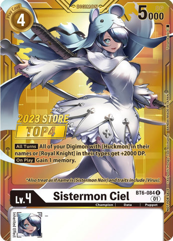 Sistermon Ciel [BT6-084] (2023 Store Top 4) [Double Diamond Promos] - Destination Retro
