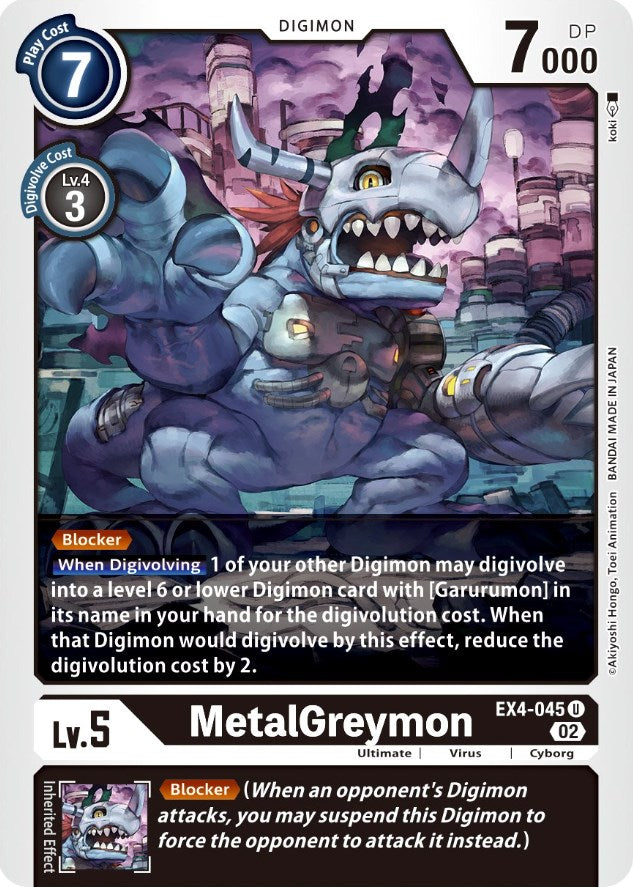 MetalGreymon [EX4-045] [Alternative Being Booster] - Destination Retro