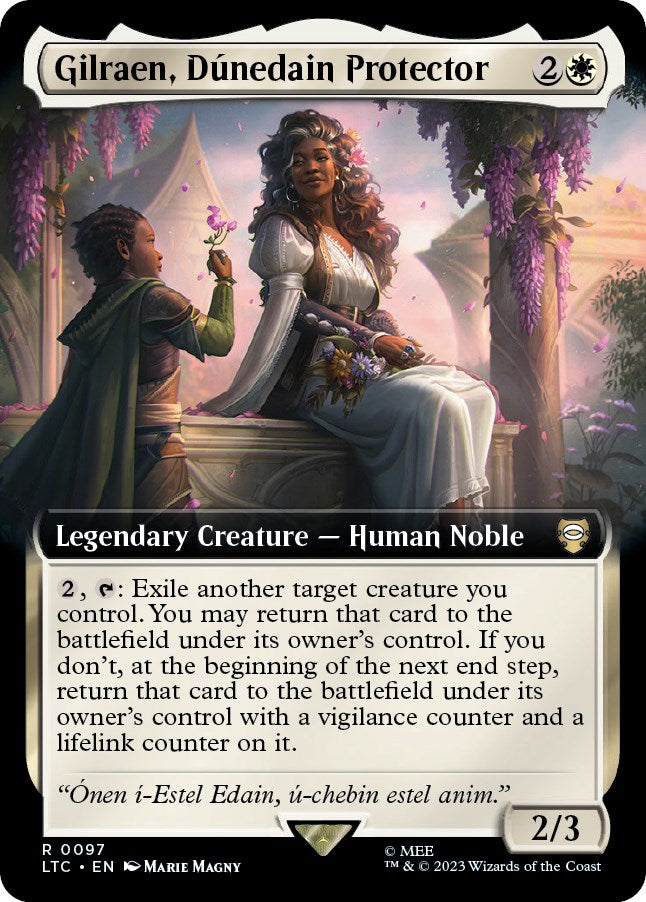 Gilraen, Dunedain Protector (Extended Art) [The Lord of the Rings: Tales of Middle-Earth Commander] - Destination Retro