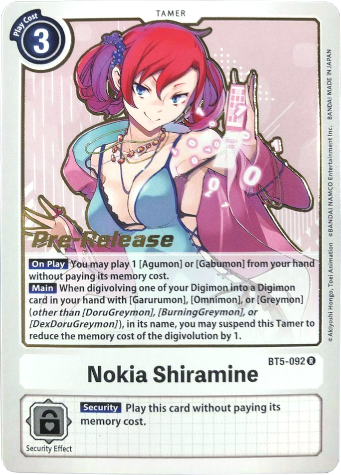 Nokia Shiramine [BT5-092] [Battle of Omni Pre-Release Promos] - Destination Retro