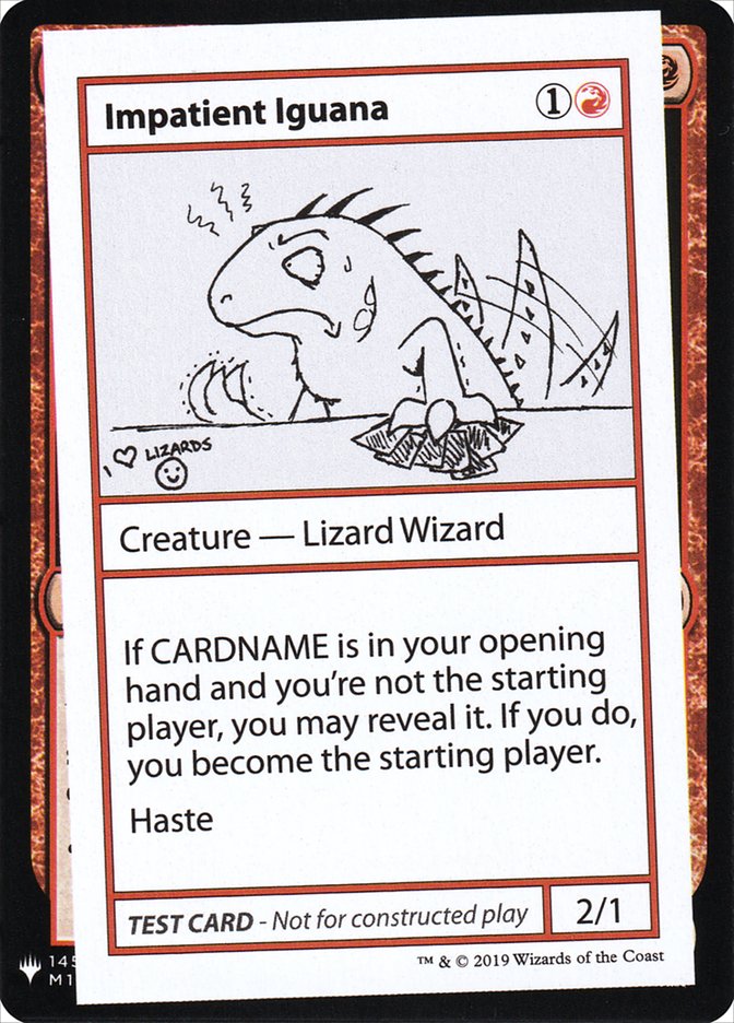Impatient Iguana [Mystery Booster Playtest Cards] - Destination Retro