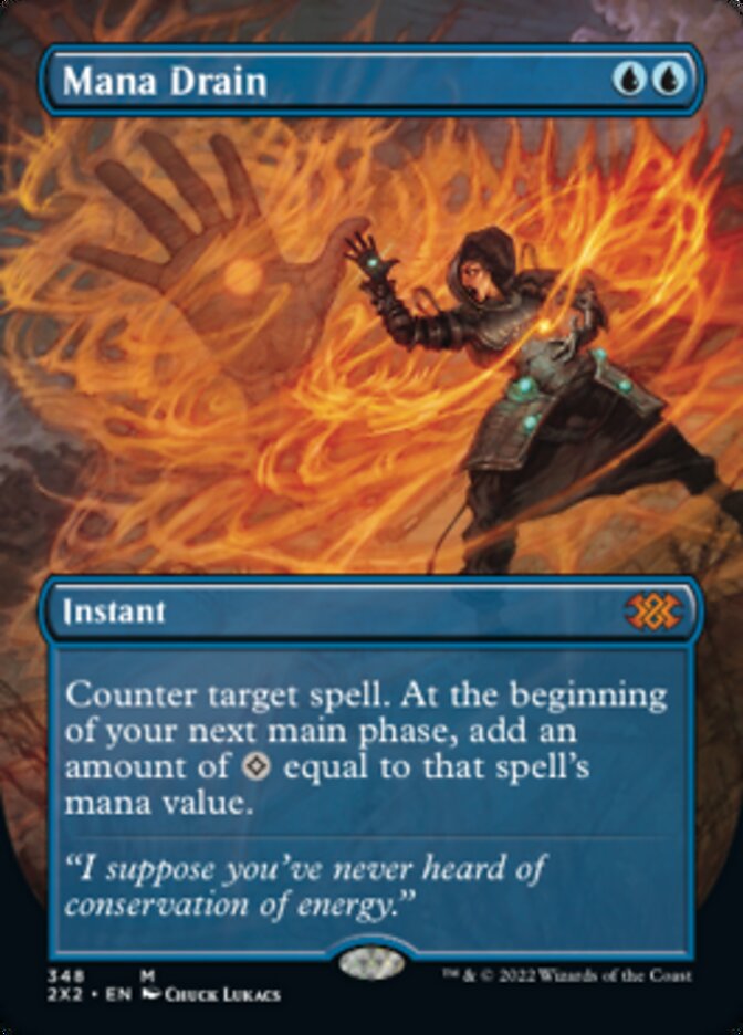 Mana Drain (Borderless Alternate Art) [Double Masters 2022] - Destination Retro