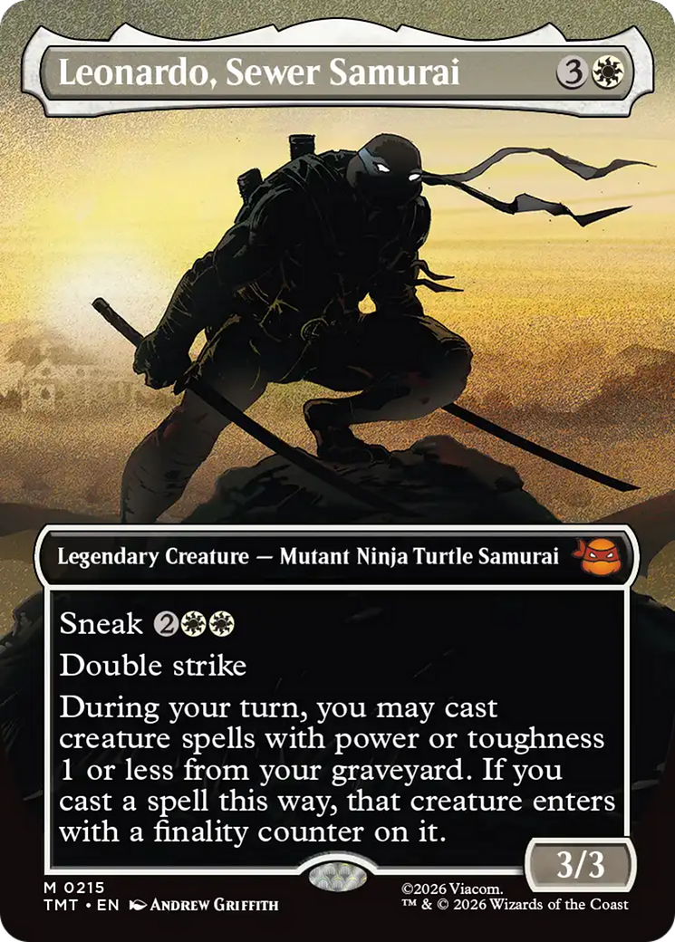 Leonardo, Sewer Samurai (Borderless) [Teenage Mutant Ninja Turtles] - Destination Retro