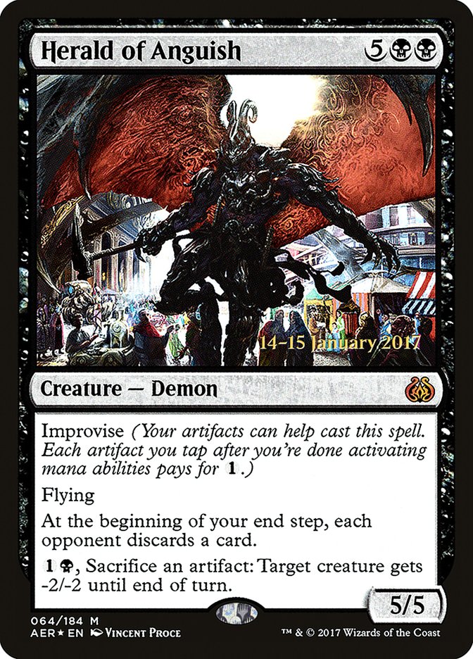Herald of Anguish [Aether Revolt Prerelease Promos] - Destination Retro