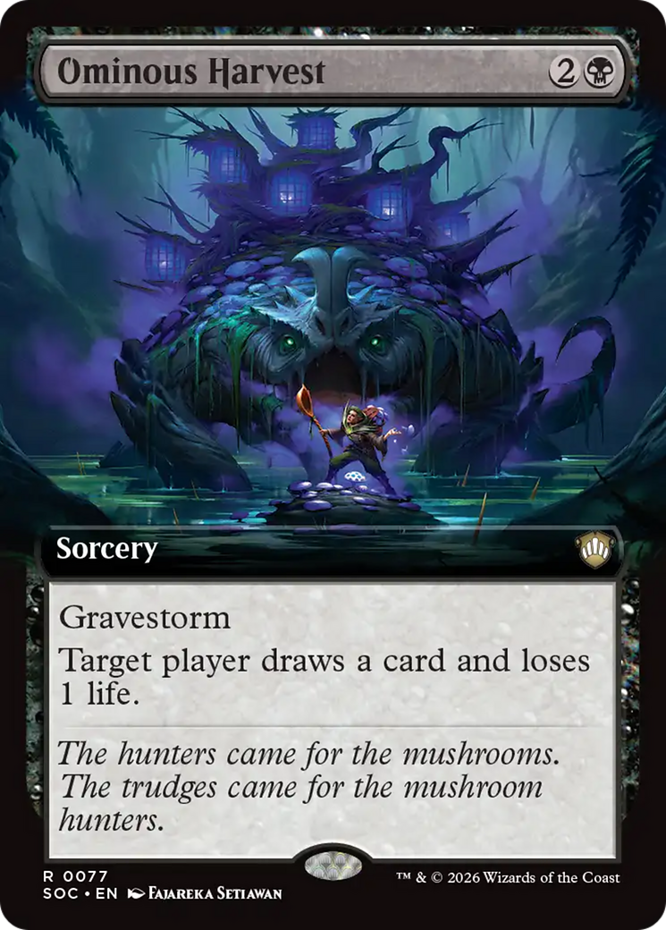 Ominous Harvest (Extended Art) [Secrets of Strixhaven Commander] - Destination Retro