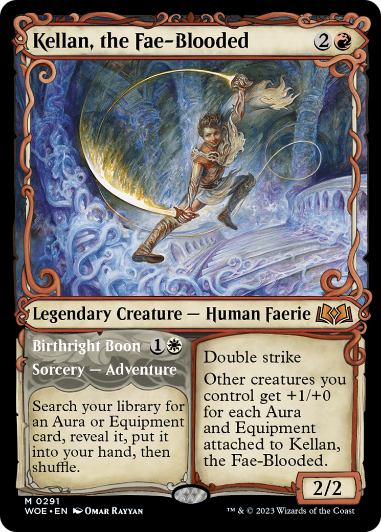 Kellan, the Fae-Blooded // Birthright Boon (Showcase) [Wilds of Eldraine] - Destination Retro