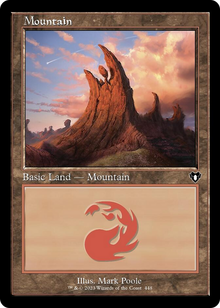 Mountain (448) (Retro) [Commander Masters] - Destination Retro