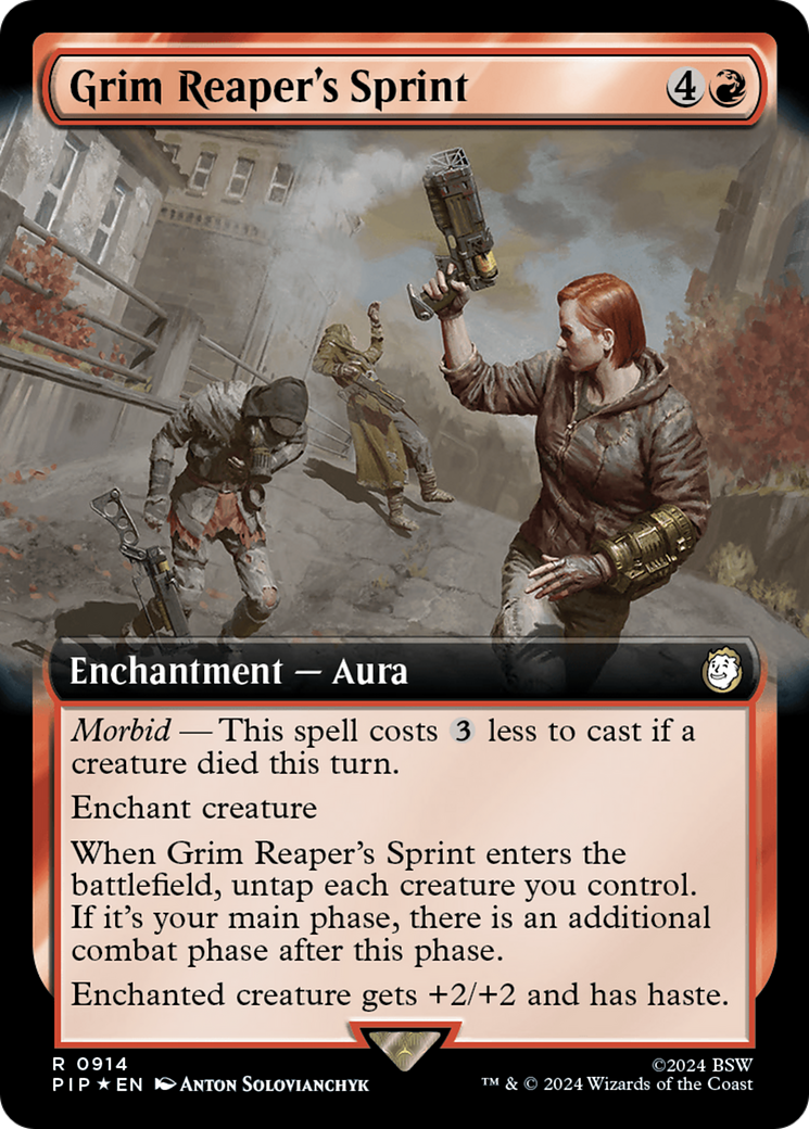Grim Reaper's Sprint (Extended Art) (Surge Foil) [Fallout] - Destination Retro