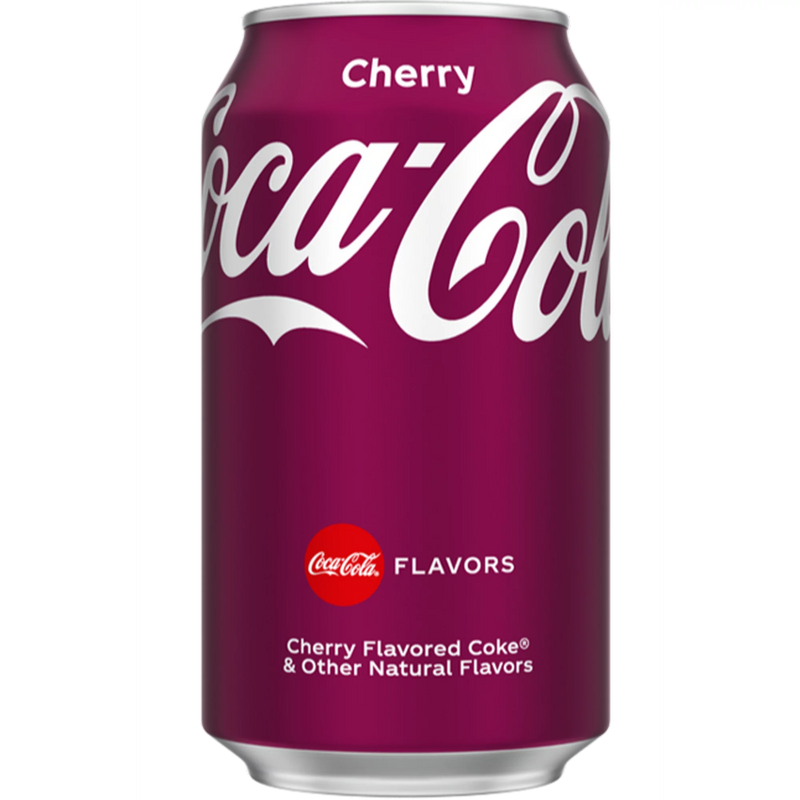 Cherry Coca-Cola Soda Can - Destination Retro