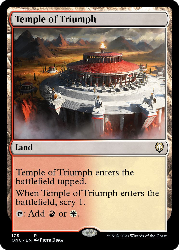 Temple of Triumph [Phyrexia: All Will Be One Commander] - Destination Retro