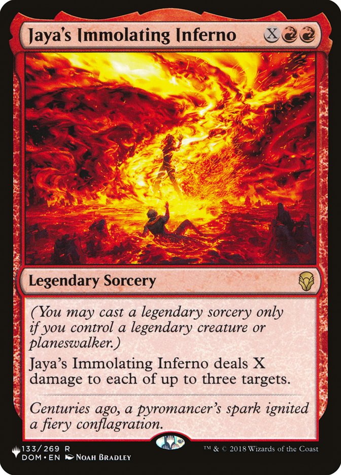 Jaya's Immolating Inferno [The List] - Destination Retro