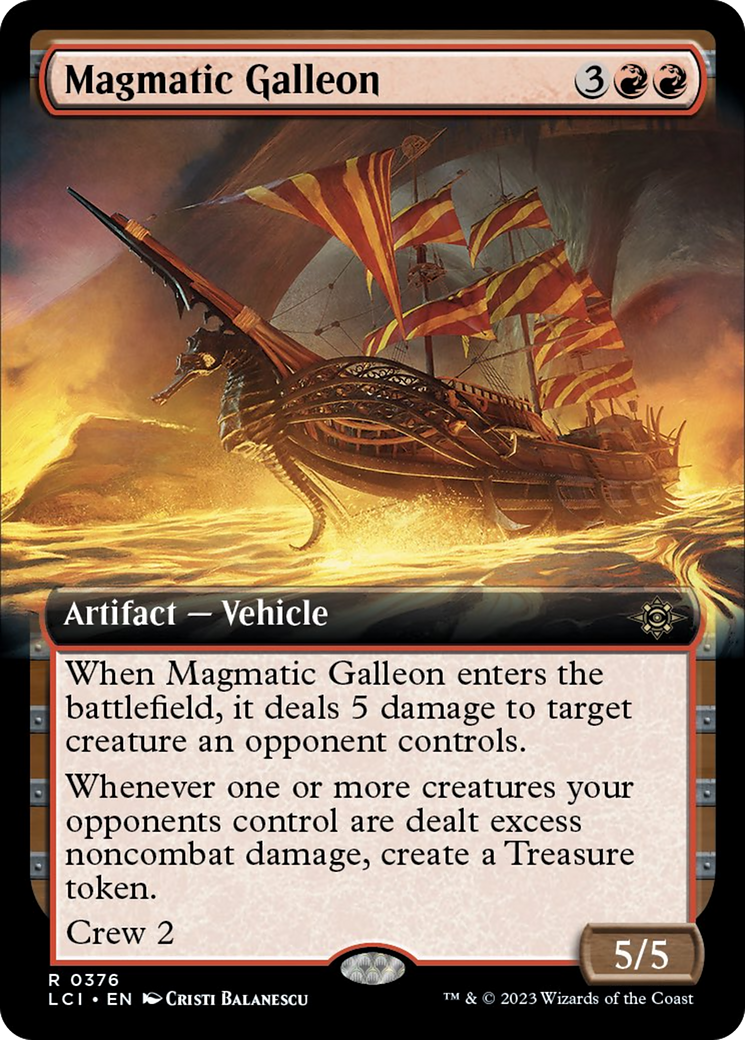 Magmatic Galleon (Extended Art) [The Lost Caverns of Ixalan] - Destination Retro