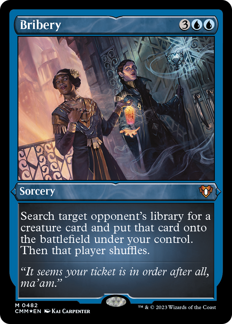 Bribery (Foil Etched) [Commander Masters] - Destination Retro