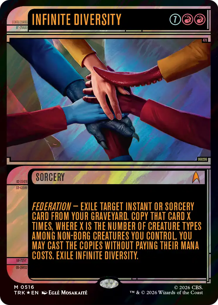 Infinite Diversity (Showcase) (Surge Foil) [Star Trek] - Destination Retro