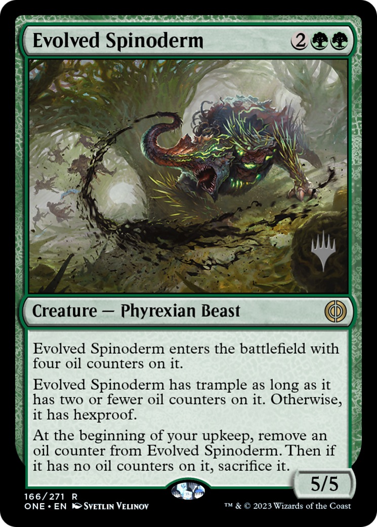 Evolved Spinoderm (Promo Pack) [Phyrexia: All Will Be One Promos] - Destination Retro