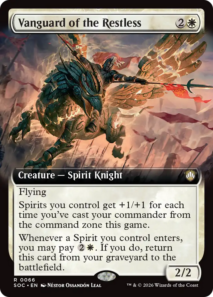 Vanguard of the Restless (Extended Art) [Secrets of Strixhaven Commander] - Destination Retro
